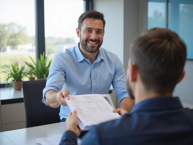 Naples business owner delivering expense records