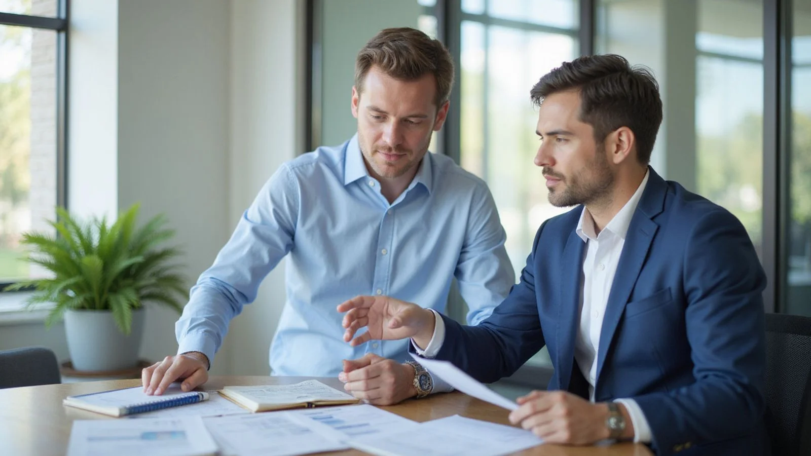 Naples investor reviewing portfolio with tax advisor