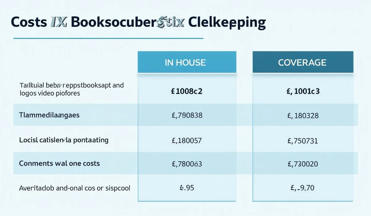 Comparison table in house versus outsourced bookkeeping costs coverage expertise brand colors SWFL
