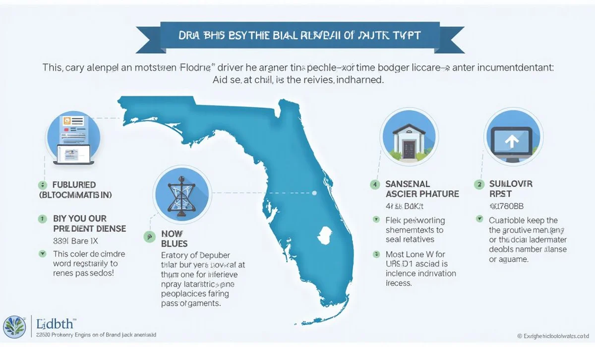 Florida residency checklist with driver license voter registration and 183 day rule documentation being reviewed