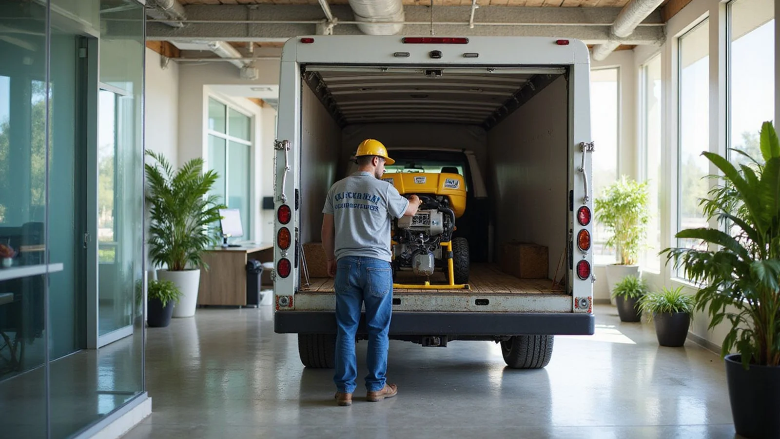 Naples landscaper loading equipment, illustrating Section 179 deduction